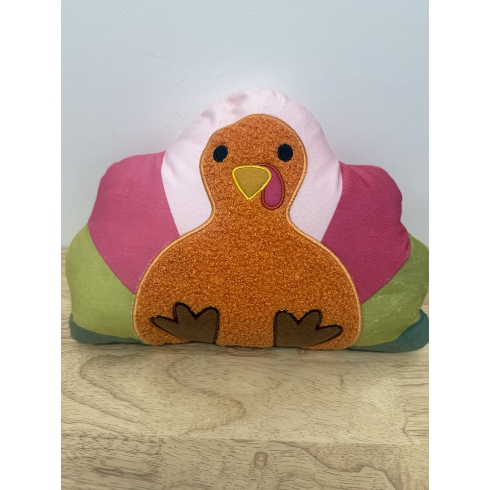 Target Bullseye Playground Fall TURKEY‎ Shaped Pillow Thanksgiving Holidays #55